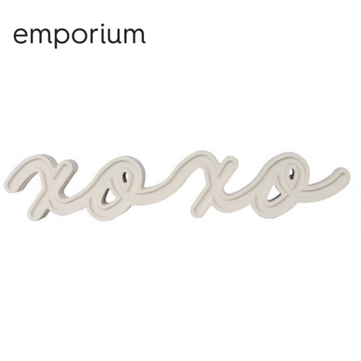 Emporium XOXO Sculpture White/Natural