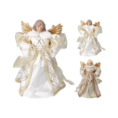 angel Christmas tree topper 18 x 30cm assorted
