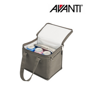 AVANTI Insulated Canvas Lunch Bag Charcoal – modern insulated canvas lunch bag for work and school