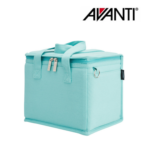 AVANTI Insulated Canvas Lunch Bag Sea Breeze Blue – durable insulated canvas lunch bag for work and school