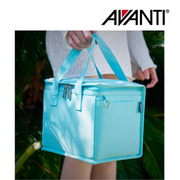 AVANTI Insulated Canvas Lunch Bag Sea Breeze Blue – durable insulated canvas lunch bag for work and school