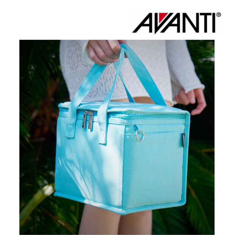 AVANTI Insulated Canvas Lunch Bag Sea Breeze Blue – durable insulated canvas lunch bag for work and school