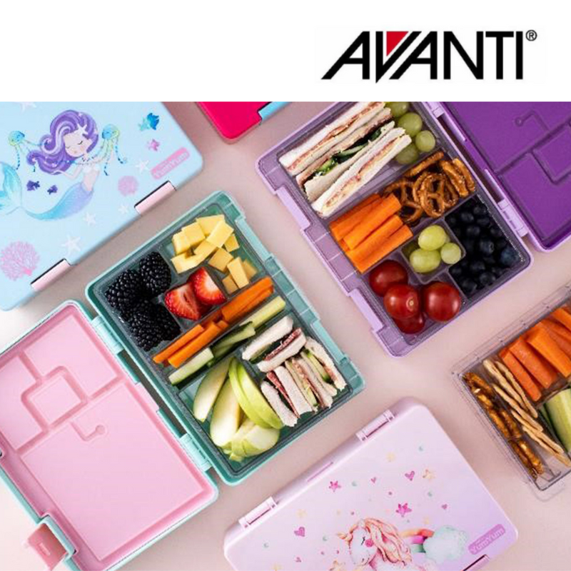 AVANTI YumYum Bento Box Unicorn Dreaming – kids bento lunch box with compartments and unicorn design