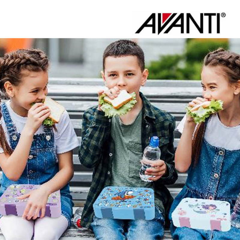 AVANTI YumYum Bento Box Unicorn Dreaming – kids bento lunch box with compartments and unicorn design