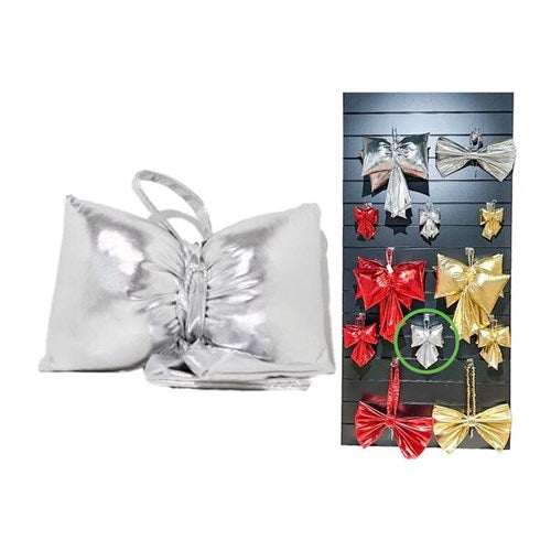 Silver decorative bow, 18 x 26 cm