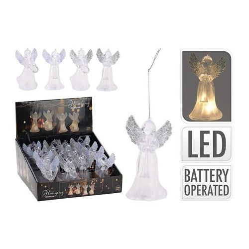 12 cm hanging LED angel decoration