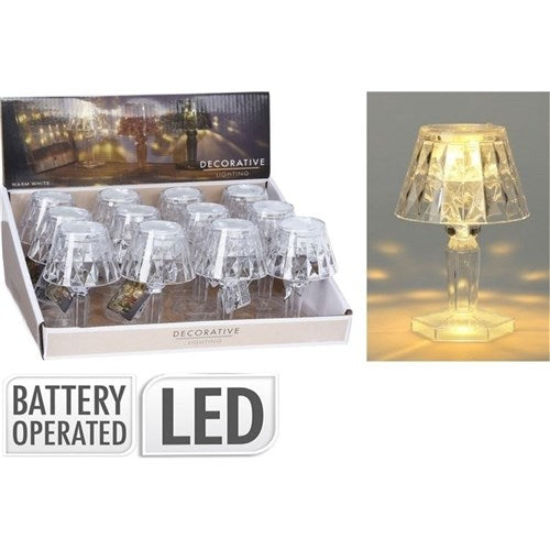 11cm transparent mini lamp warm white battery operated