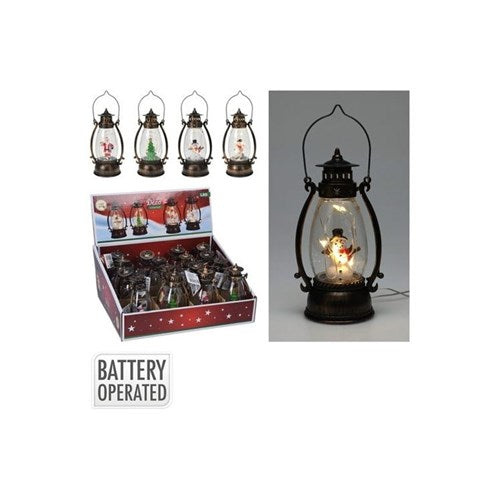 14 cm battery LED lantern on a shelf