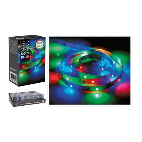 1 m battery multicolor LED strip, 30 LEDs