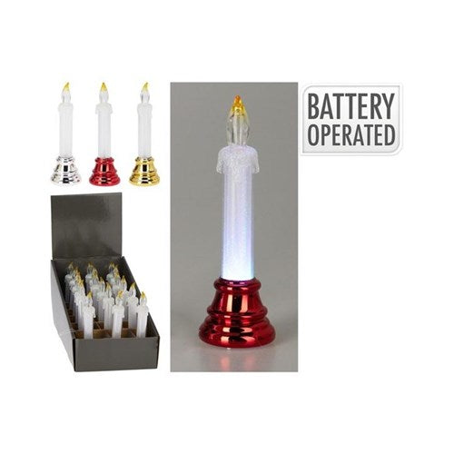 Slim LED candle, 5 x 15 cm