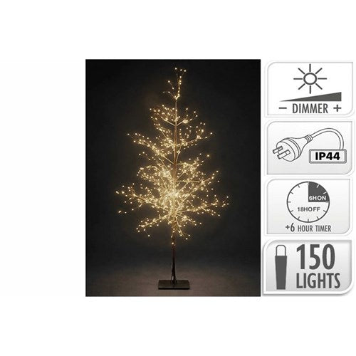 150cm Christmas tree 900 LED 15 level timer IP44