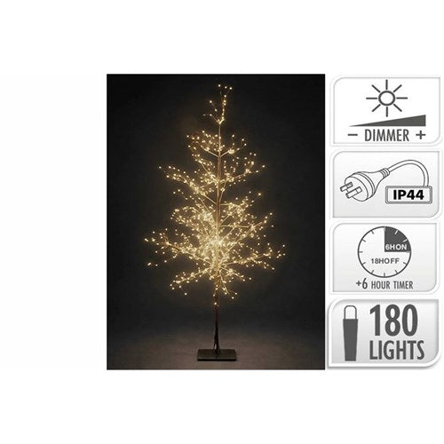 180cm Christmas tree 1170 LED 15 level IP44 timer