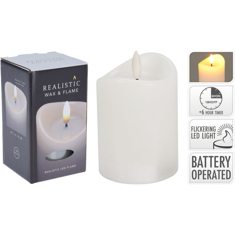 Ronis Led Candle 70X100Mm White