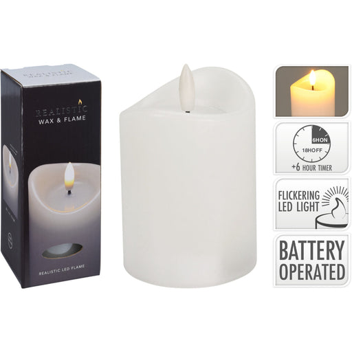 Ronis Led Candle 70X150Mm White