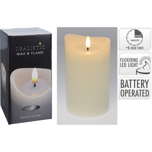 Ronis Led Candle 90X150Mm White