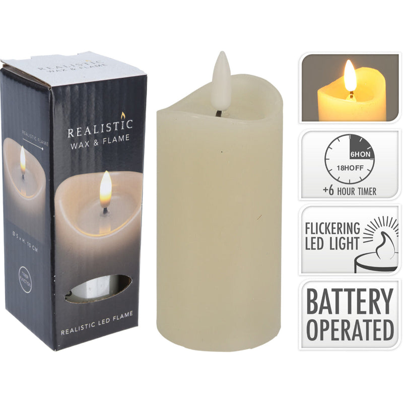 Ronis Led Candle 50X100Mm Ivory