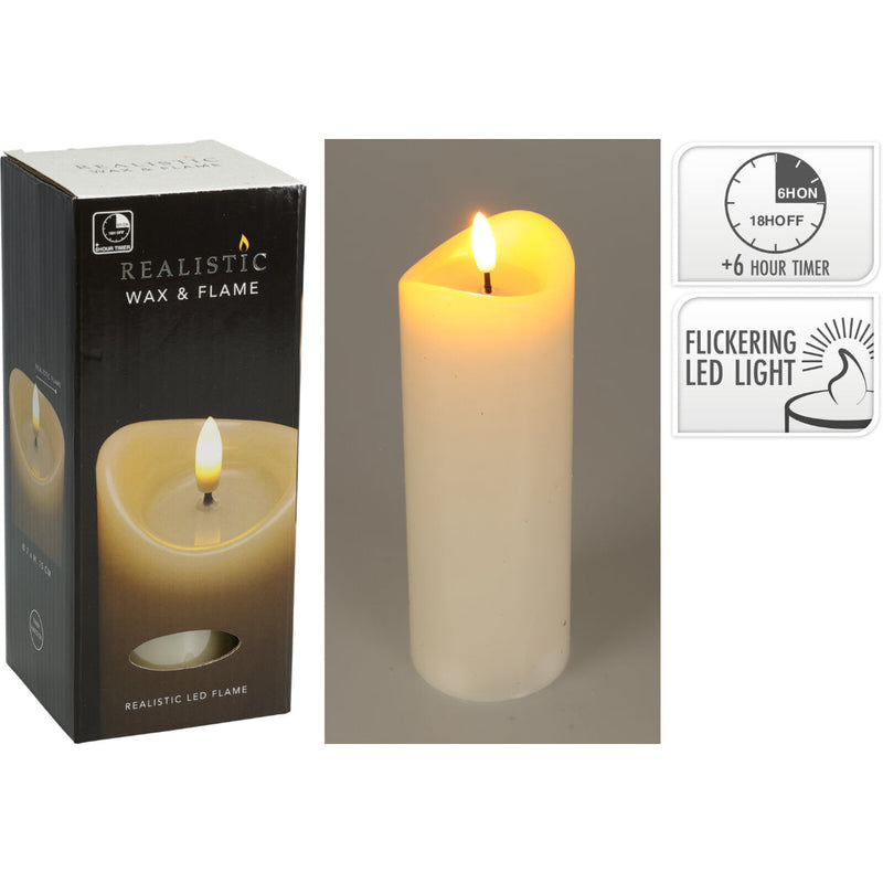 Ronis Led Candle 70X150Mm Ivory