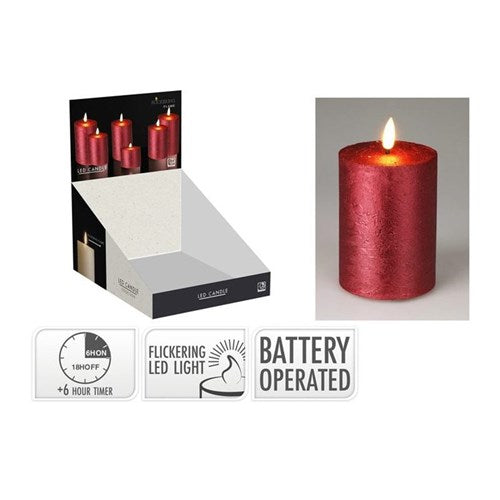 LED candle 75 x 100 mm, battery powered