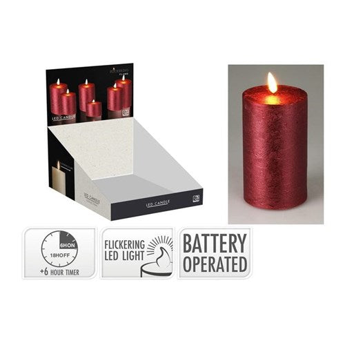 LED candle 75 x 125 mm