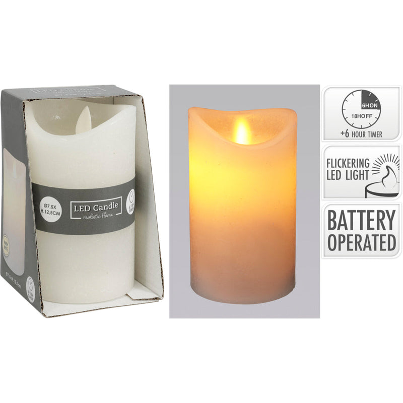 Ronis Led Candle Swing Flame 75X125Mm White
