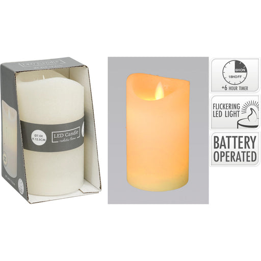 Ronis Led Candle Swing Flame 75X125Mm Ivory