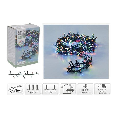 8 m IP44 multicolor 400 LED snake lights