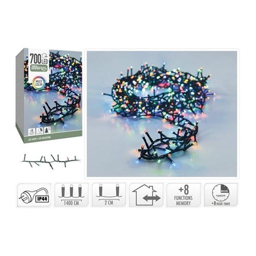 14 m IP44 multicolor 700 LED snake lights