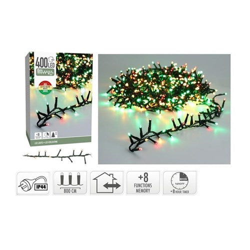 8 m IP44 Christmas color 400 LED snake lights