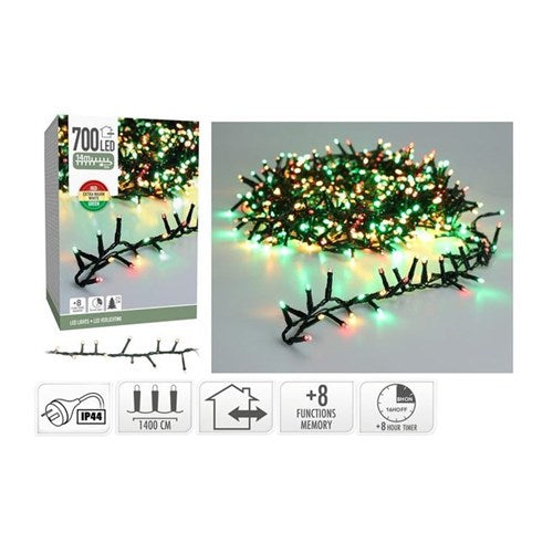 14 m IP44 Christmas color 700 LED snake lights