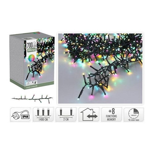 14 m IP44 pastel macaron 700 LED snake lights