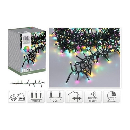 20 m IP44 macaron pastel snake lights, 1000 LEDs