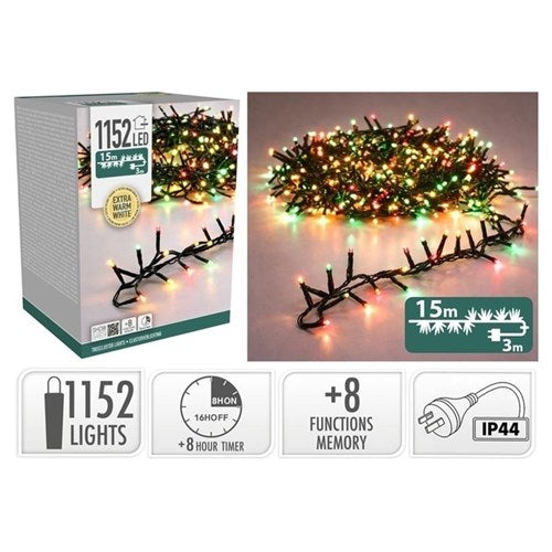 1152 LED Christmas TreeCluster lights 15m