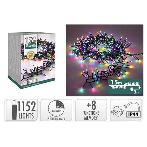 1152 LED Macaron TreeCluster lights 15m