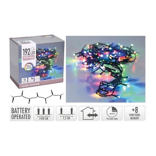 14.4 m IP44 multicolor 192 LED strand