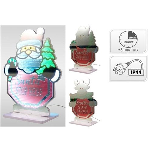 40cm Infinity Christmas stop sign with 240 LEDs assorted design