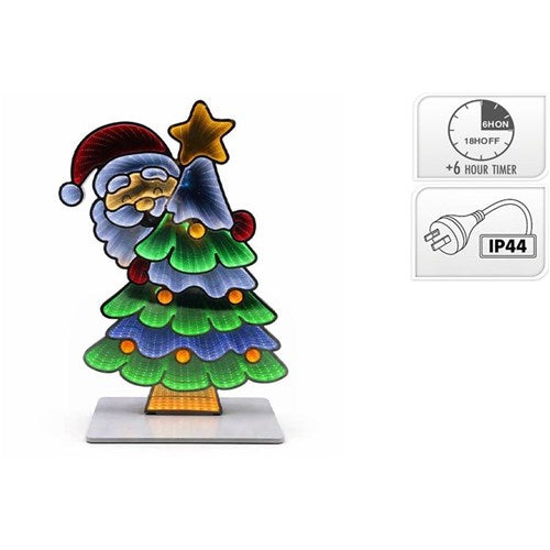 80cm Infinity Tree Santa decoration with 531 LEDs IP20