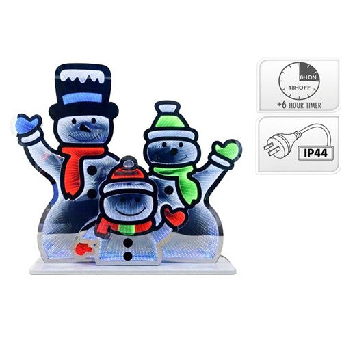 65cm Infinity Snow Family Christmas decoration 480 LEDs IP20
