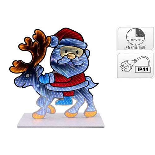 60cm Infinity Deer Santa Christmas decoration 456 LED IP20