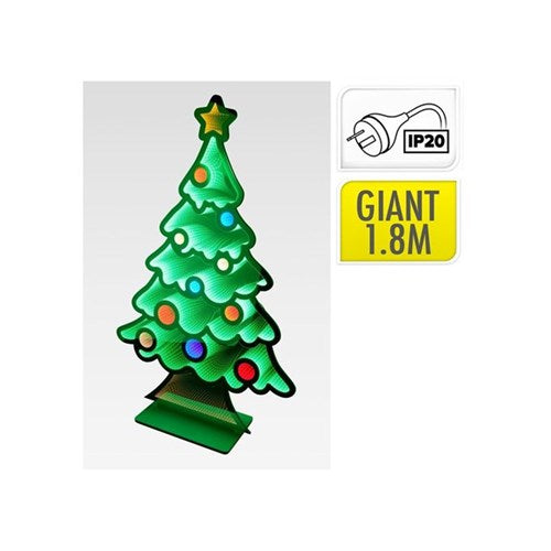 1.8 m IP44 tree infinity silhouette, 942 LEDs