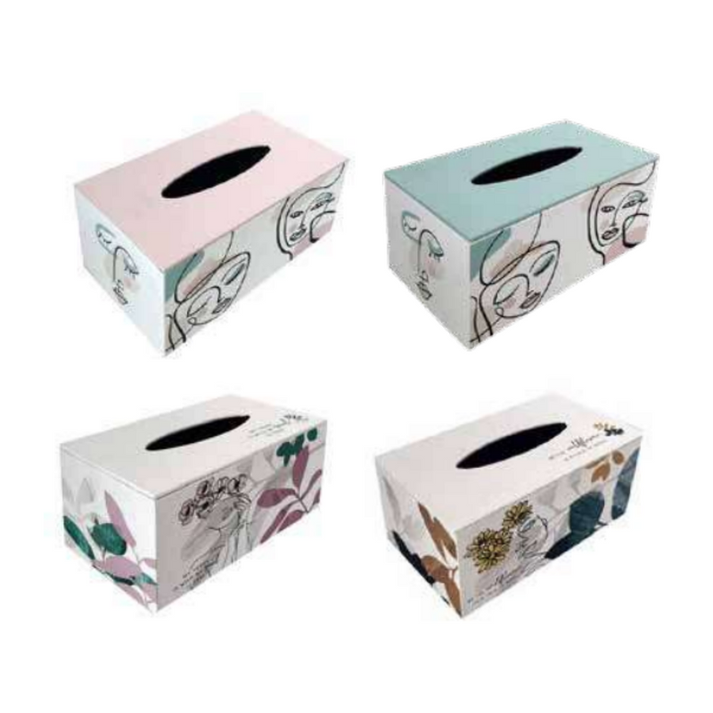 Ronis Abstract Tissue Boxes 24x13.5x10cm Assorted