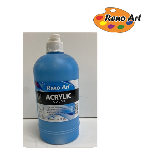 Acrylic Paint 1000ml Cobalt Hue bottle for classroom art, murals, posters and large canvas projects