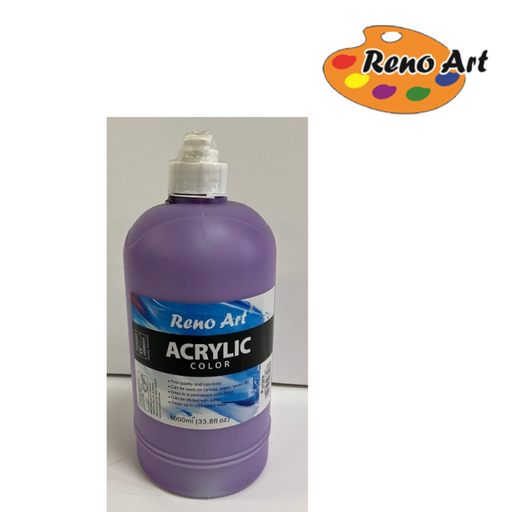 Acrylic Paint 1000ml Purple bottle for classroom art, murals and large canvas projects