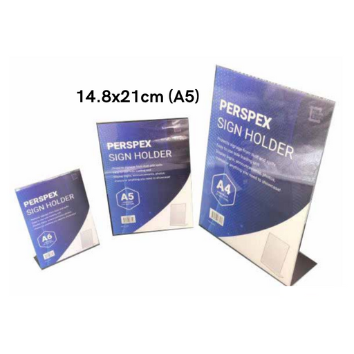 Clear acrylic perspex frame A5 14.8x21cm transparent display frame for photos or signage