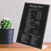 Clear acrylic perspex frame A5 14.8x21cm transparent display frame for photos or signage – thumbnail