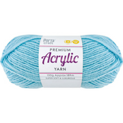 Acrylic Yarn Solid Cool Blue 100g 189m – thumbnail