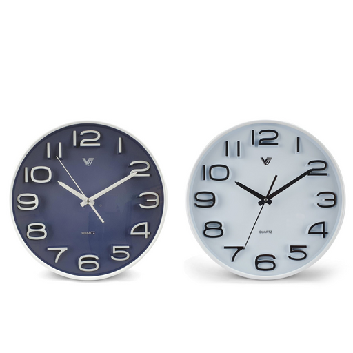 Ronis Adelyn 3D Number Wall Clock 30x30x4cm Assorted