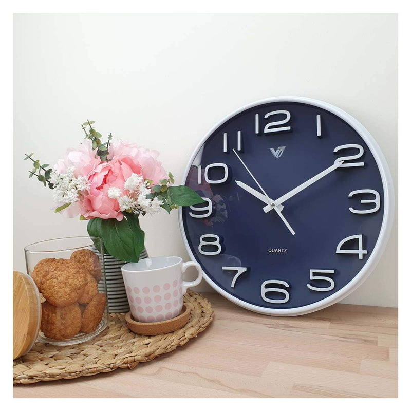Ronis Adelyn 3D Number Wall Clock 30x30x4cm Assorted