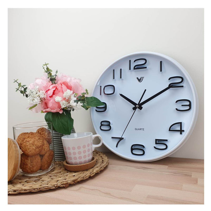 Ronis Adelyn 3D Number Wall Clock 30x30x4cm Assorted