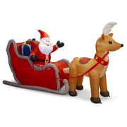 Airpower Jumbo Santa Sleigh Reindeer 3m – thumbnail
