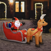Airpower Jumbo Santa Sleigh Reindeer 3m – thumbnail